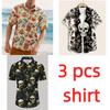 Summer Short-sleeved Unisex Shirts Fashion Skull Printed Beach Casual Hawaiian Shirt Vacation Trend Women Men's Top Tees