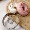 Silver Gold Stainless Steel Donut Mold Doughnut Desserts Bread Cutter Maker Cake Decorating Tools Kitchen Home Baking Supplies