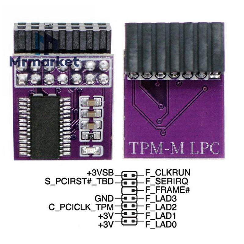 TPM Security Module TPM Remote Card Encryption Security Module Supports 12 14 18 20 Pins Compatible With Win11