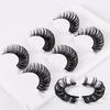 Roll 3 Pairs Of Chemical Fiber False Eyelashes Simulation Curled Thick Eyelashes
