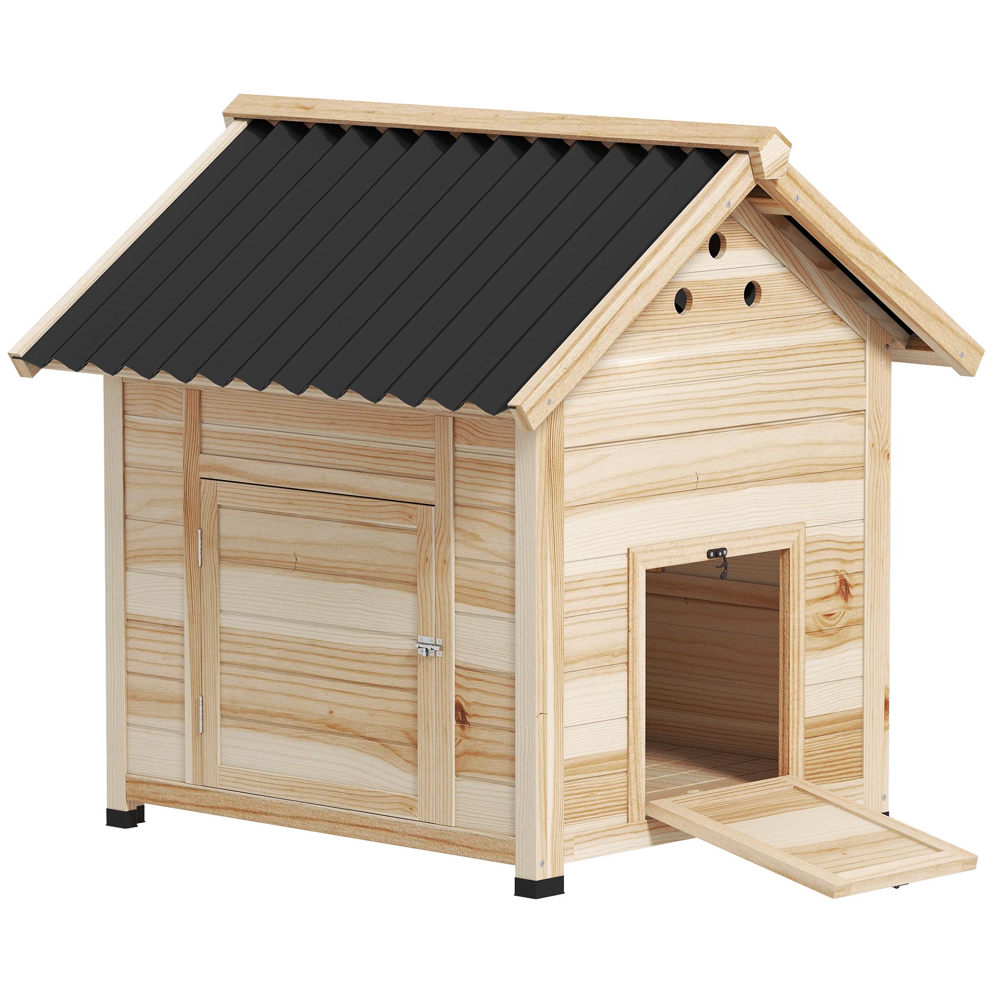 Wooden chicken coop for ducks, duck