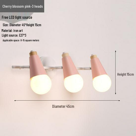 Modern Nordic Wall Lamp: Stylish Lighting for Bedroom, Living Room, Bar, or Staircase