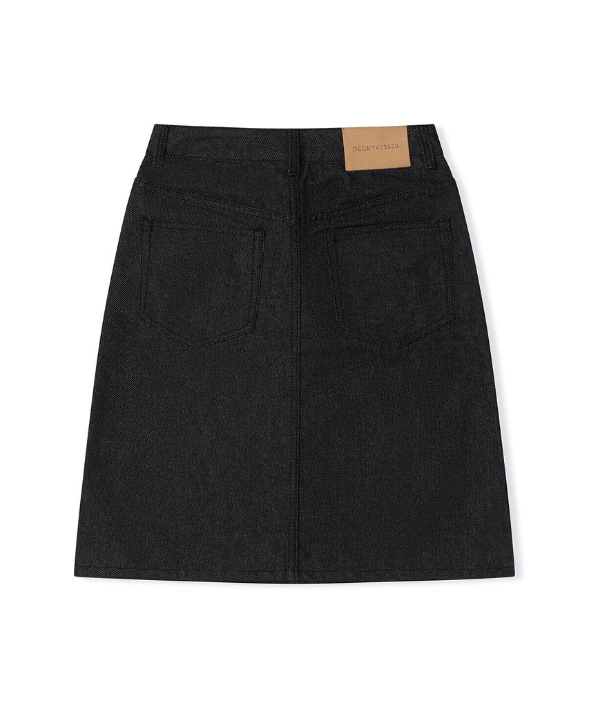 Deketeuumeon Signature Midi Skirt Dcsk002Cpblack