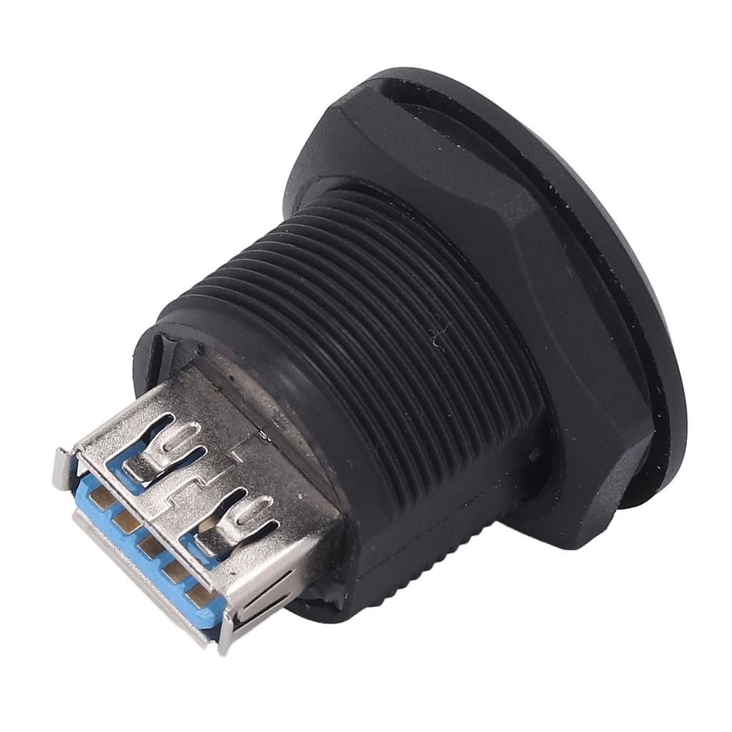 USB 3.0 Panel Mount Coupler Pass Through Connector Female To Female Bulkhead Extension Adapter Water Proof with Dustcap