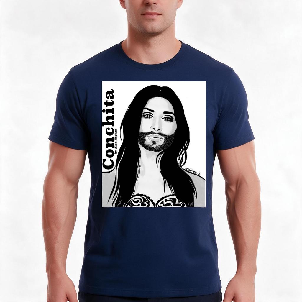 Conchita Tshirt Summer Casual Cotton Tee Oversized Streetwear Tops Vintage Graphic Print Loose Fit Short Sleeve
