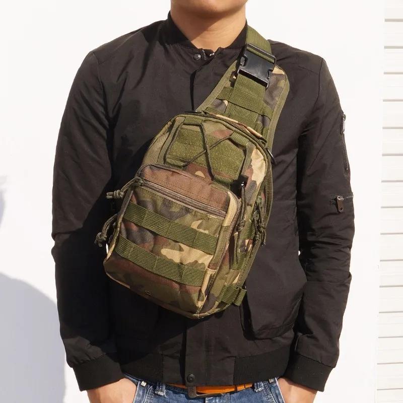 Men's outdoor Chest Pack 900D Oxford Mountaineering Camping Fishing Trekking
