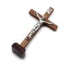 With Stand Wood Crucifix Catholic Religious Charm Catholic Jesus Cross Wooden Prayer Vintage Religious Decoration Church