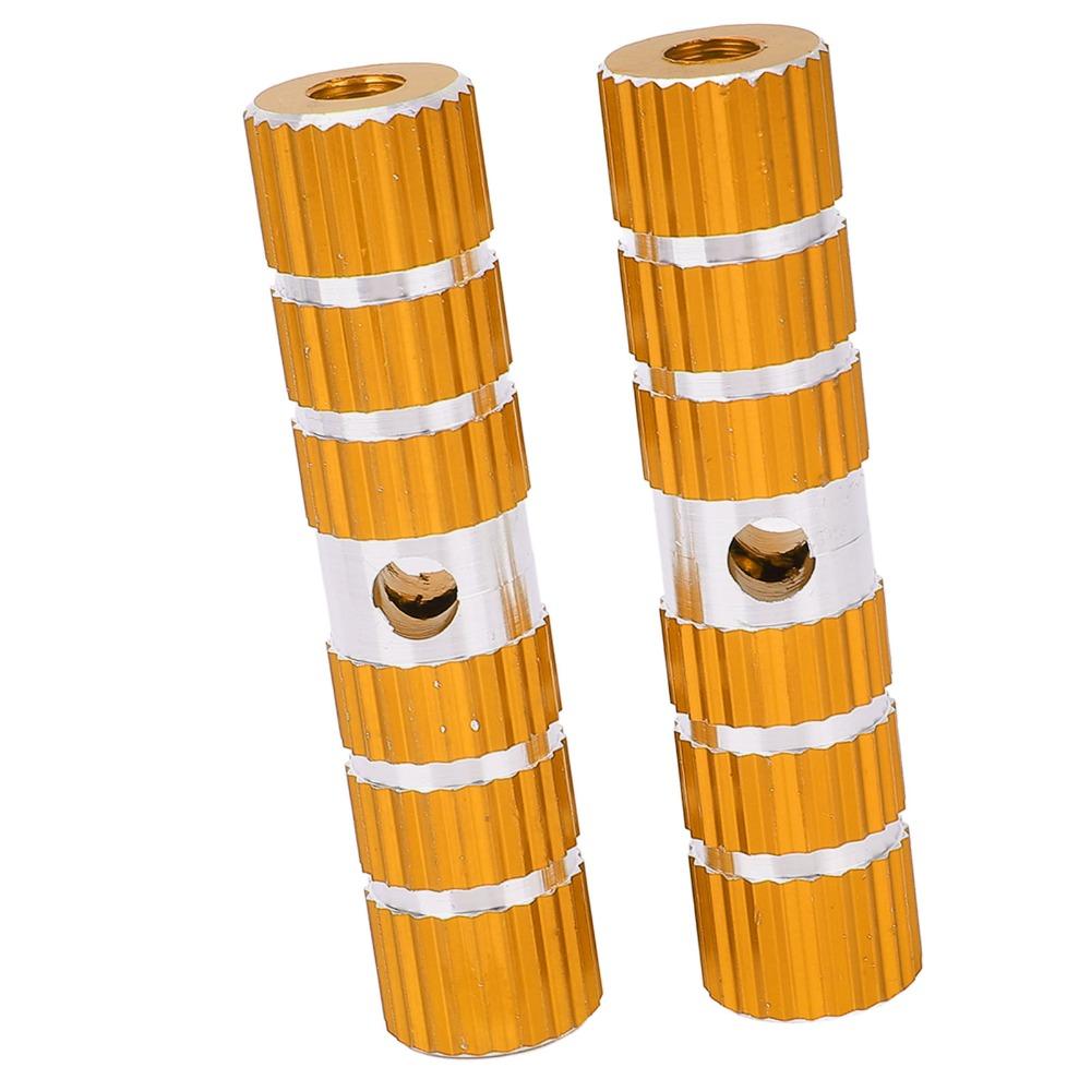 1 Pair Solid Bike Foot Pegs Aluminum Alloy Bicycle Foot Pegs  Bicycle Rear Seat Footrest