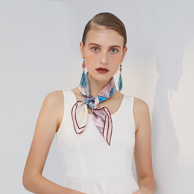 aurora Iris Mulberry Silk Scarf