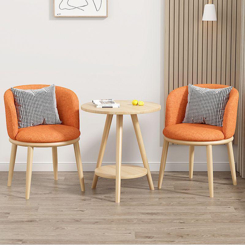 Light Luxury Balcony Tea Table & Chairs Set: Modern 3-Piece for Hotel or Bedroom - Includes One Table & Two Chairs