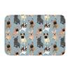Colorful Puppy Flower Carpet for Living Room Bedroom and Home Decoration - Cartoon Dog Print Pattern Anti Slip Carpet