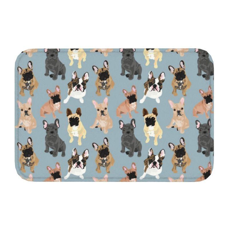 Colorful Puppy Flower Carpet for Living Room Bedroom and Home Decoration - Cartoon Dog Print Pattern Anti Slip Carpet