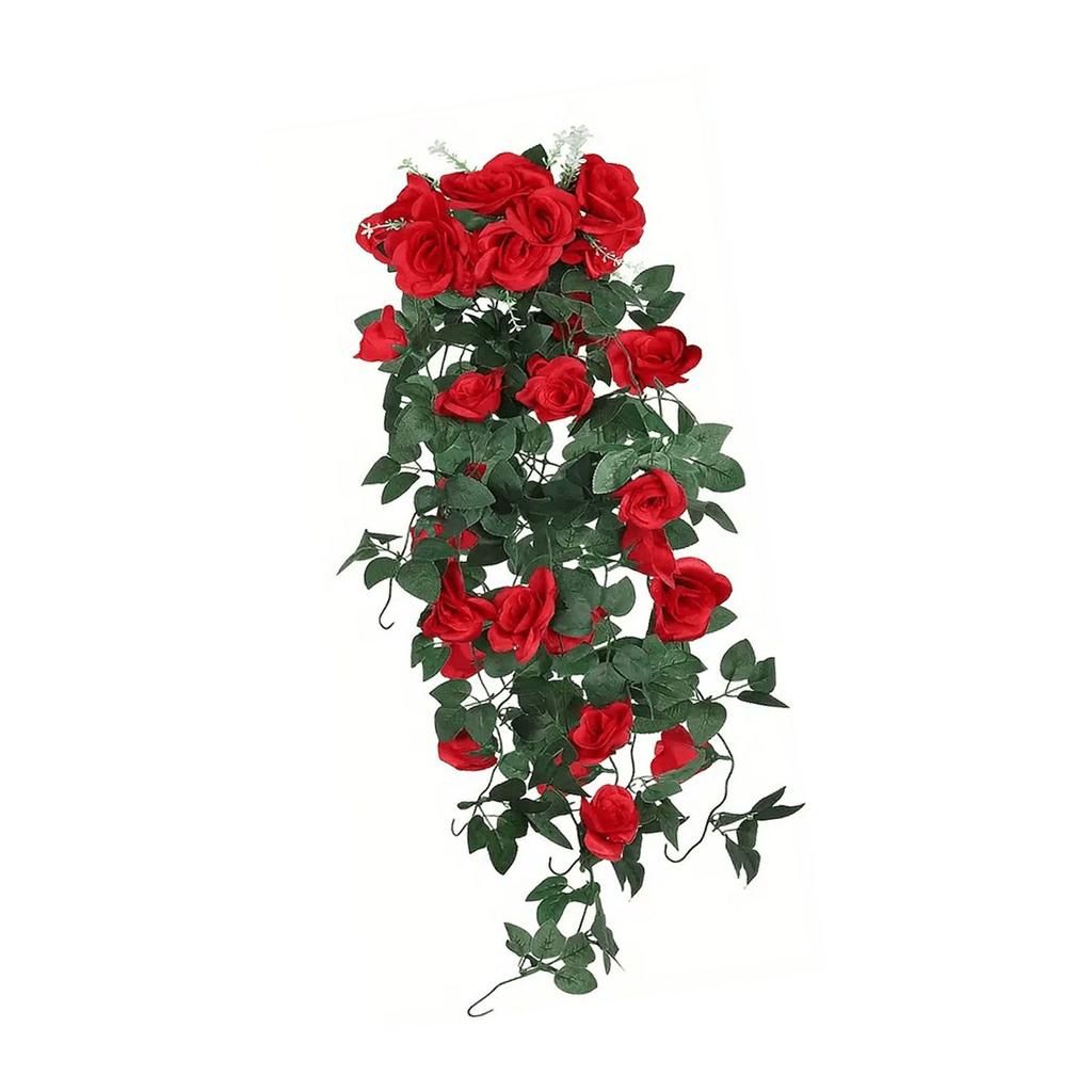 Maintenance Frees Faux Rose Garlands For Indoor Outdoor Decoration Artificial Florals Creeping Stem Accessories