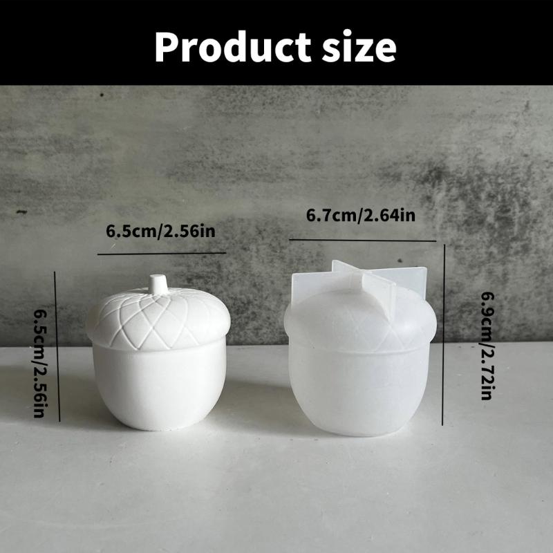 Haselnussform Silikon Kerzenform Silikon Ornamentformen Silikontextur Geeignet für Basteln und Heimdekorationen