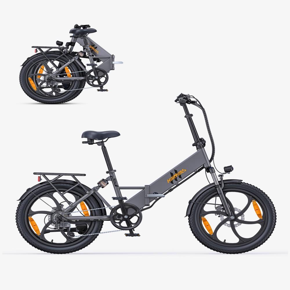 HillMiles Mile 2 Folding Electric Bike with 36V 13AH Battery,250W