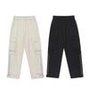 Herren Cargohose Reißverschlussdeko Locker Weites Bein Gerades Bein Mehrere Taschen Unifarben Volle Länge Kordelzug Elastischer Bund Streetwear M