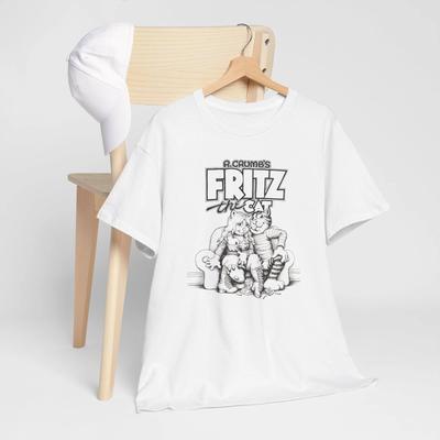 T-shirt Grafica di Fritz il Gatto - Abbigliamento Vintage Cartoon, Moda Unisex, Regalo [...]