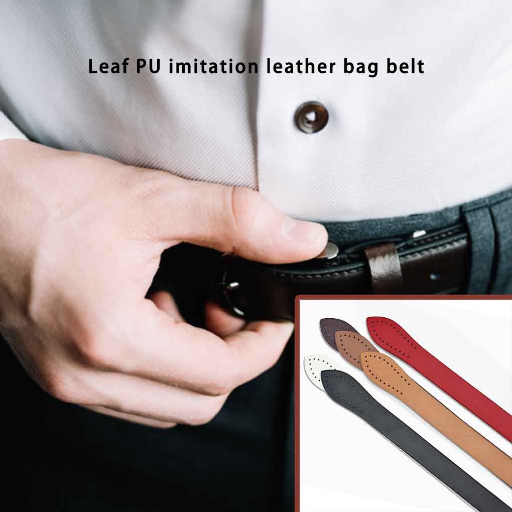 PU Leather Handbag Lifting Handle Modified DIY Decorative Leaf Shape Easy Matching Shoulder Bag Strap Accessories