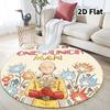 Onepunch Man Round Area Rug Carpet Rug For Living Room Bedroom Sofa Playroom Decor Nonslip Floor Mat