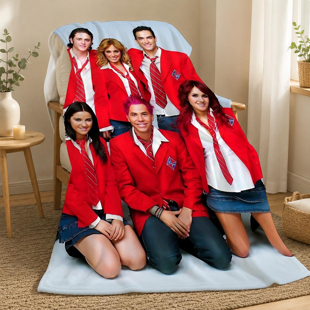RBD Band Throw 240g flannel blanket, suitable for sofas, beds, offices, exquisite gift blankets 75X95CM