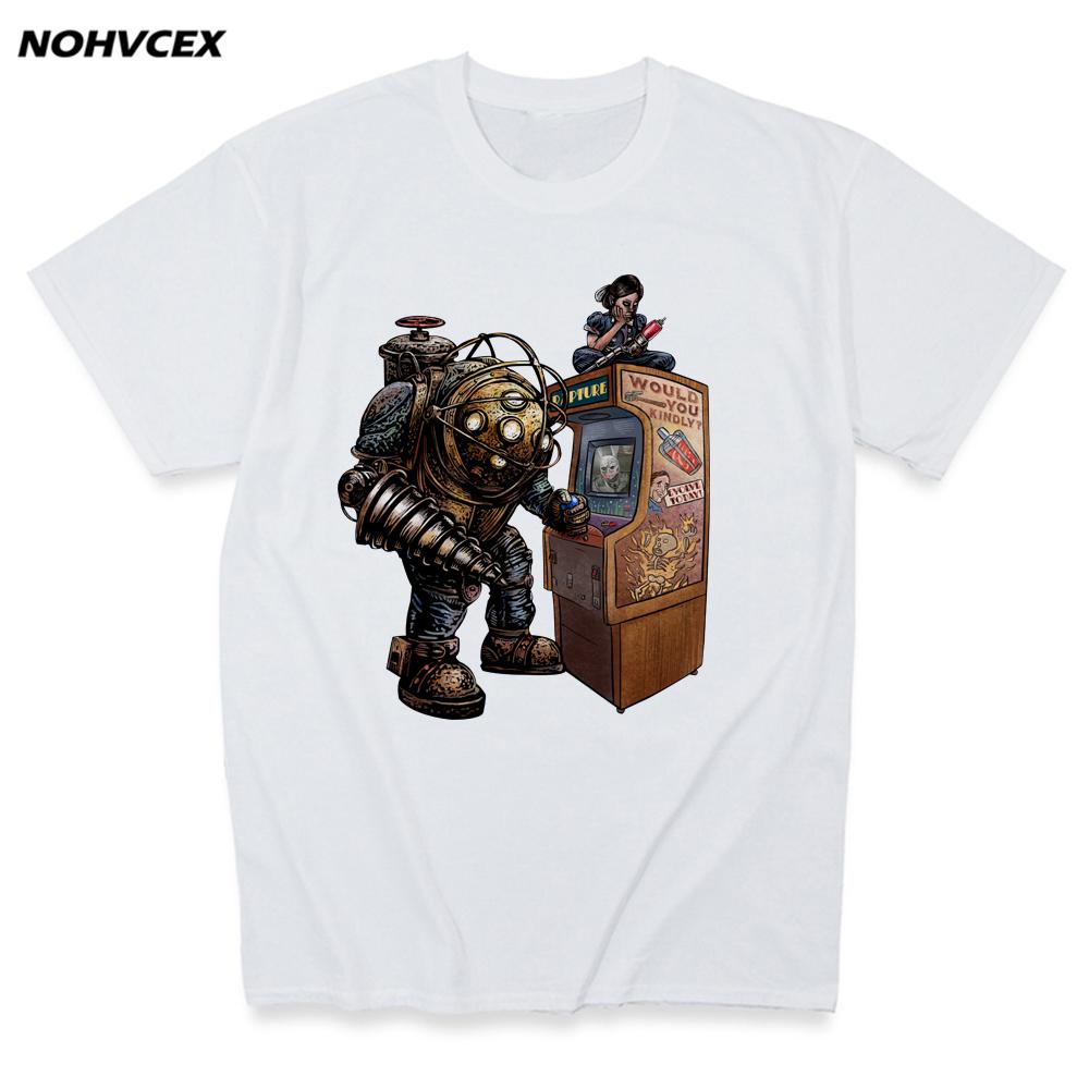 Game Bioshock Mens Womens Summer Style T Shirt L