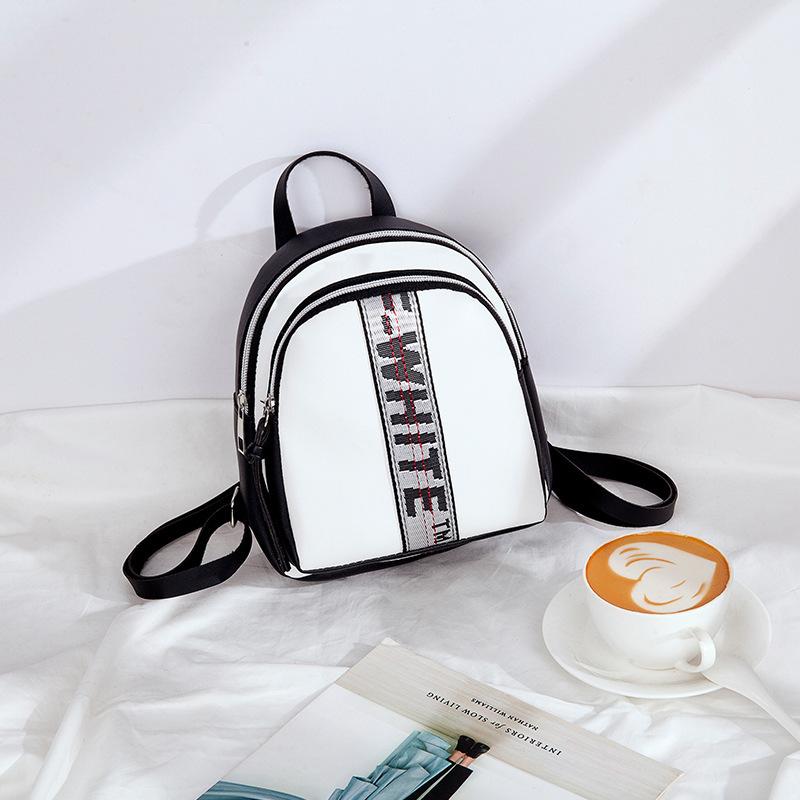

Guangzhou women s bags casual backpacks handbags fashion letter backpacks small bags белый