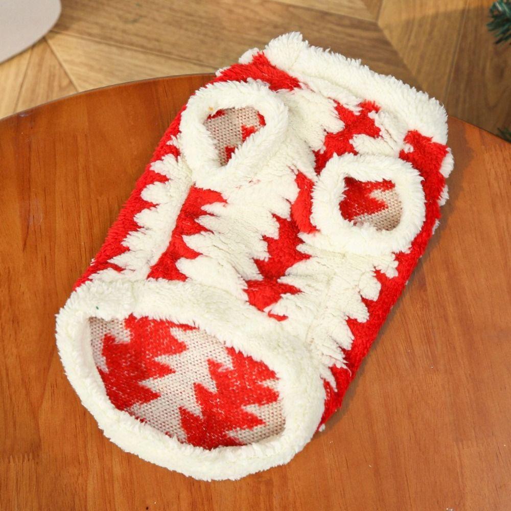 Windproof Cat Warm Vest Comfortable Puppy Two-Legged Clothing Christmas Pet Clothes  Party