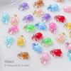 100pcs Mixed Mini Turtle Nail Charms,Noctilucent 3D Cartoon Colored Nail Art Decorations,DIY Phone Case Nails Crafts