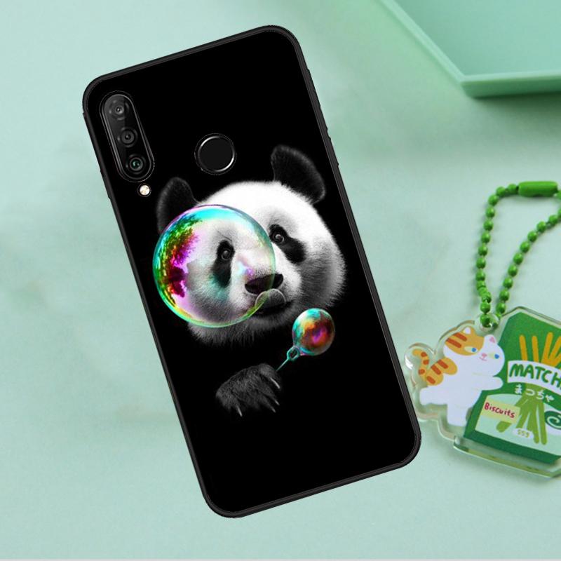 Cartoon Cute Panda Bear For Huawei Nova 12s 12i 11i 7i 8i 9 10 SE Y91 Y90 Y60 Y70 Y72 Y61 P60 Pro P30 P40 Lite Case