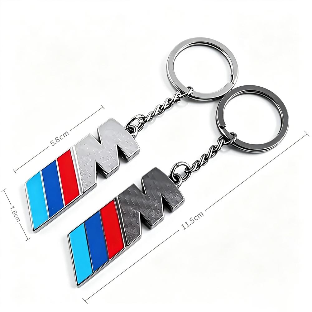Carbon Fiber Car M Emblem Styling Auto Keychain Accessories For BMW E90 G80 M3 G30 M5 F82 F83 F20 F21 G42 F95 F96 G06 G07 M2 M4 zjdr11