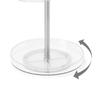 Pirouette jewelry organizer, rotating, white