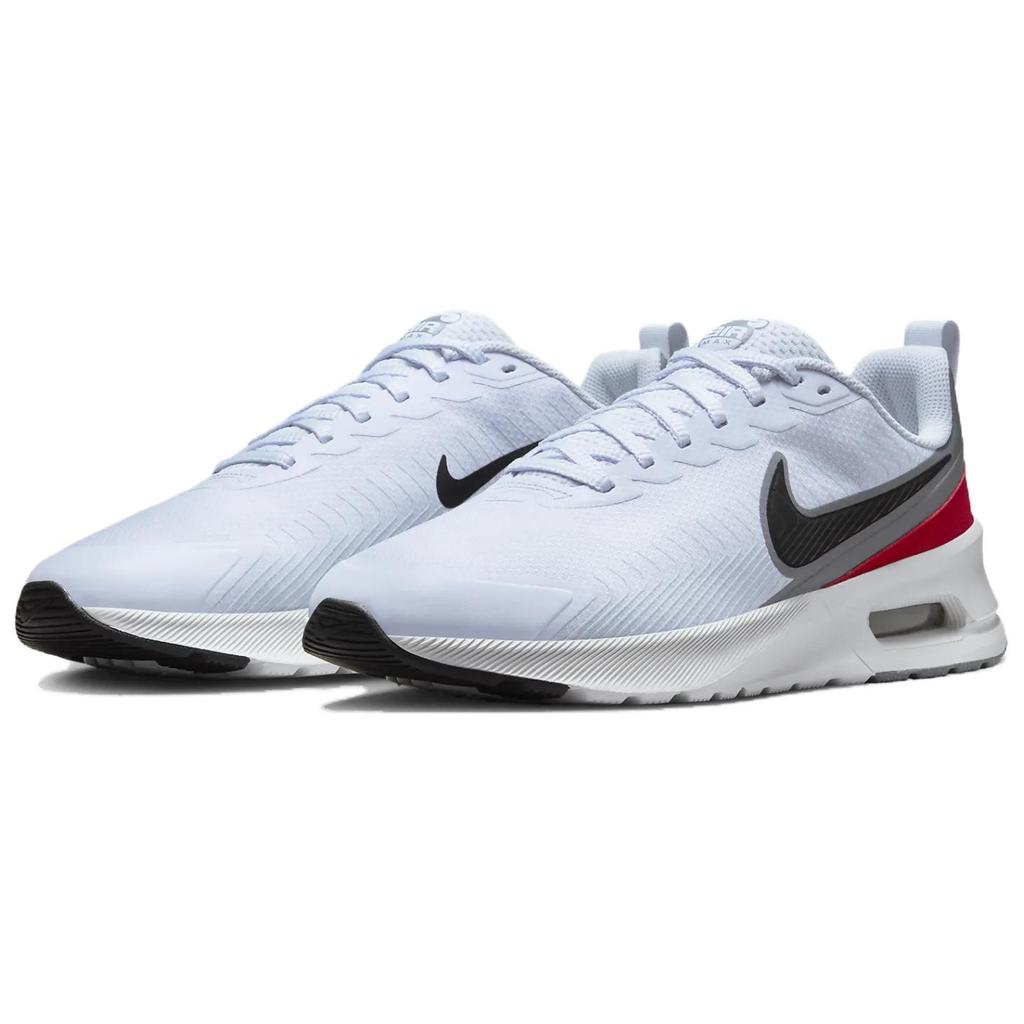 Nike Air Max Nuaxis Football Grey White Gym Red Herr Sneakers Svart FD4329-002