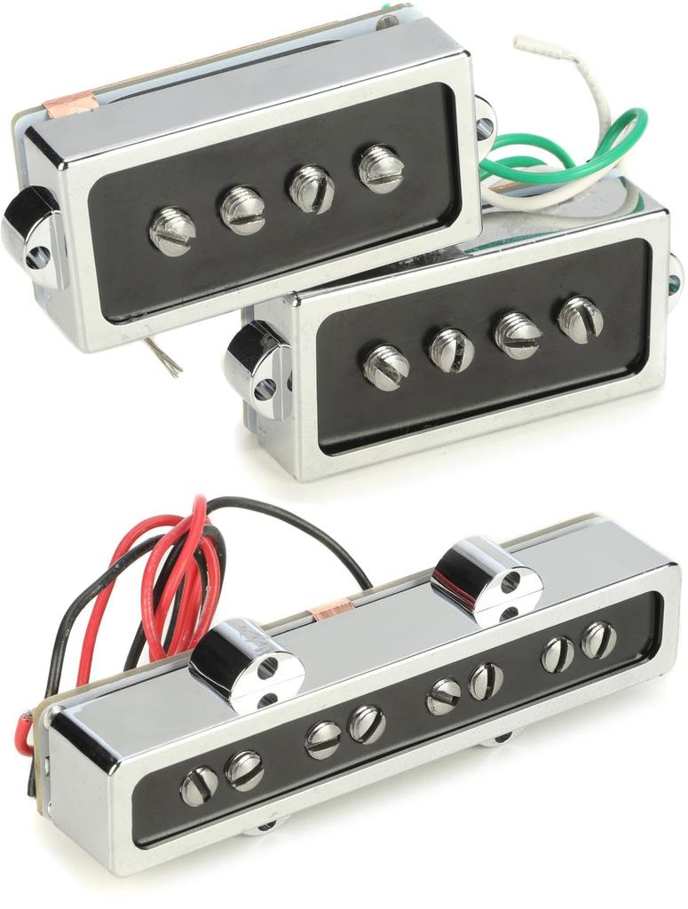 Chrome Bass Pickup Set Fender for Fender/Cobalt P/J [Pickup PJ]