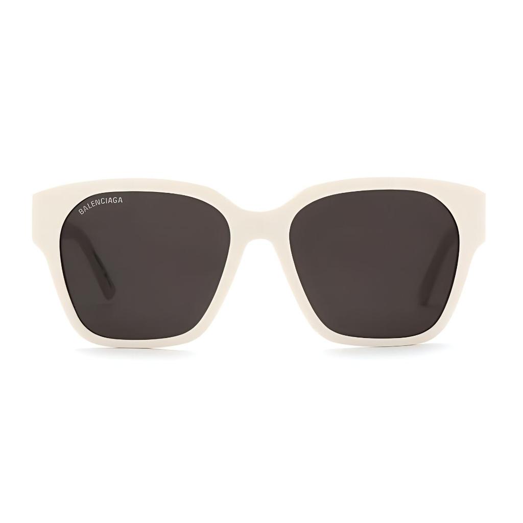 Balenciaga Side Logo Letter Decoration Acetate Butterfly Sunglasses Unisex Sunglasses White BB0215SA003