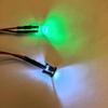 F3/5mm Flat Head Transparent Diffuse LED Signal Indicator with Wires, 3V-24V