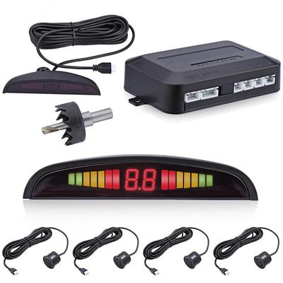 Carro led sensor de estacionamento automóvel parktronic display reverso sensor monitor sistema