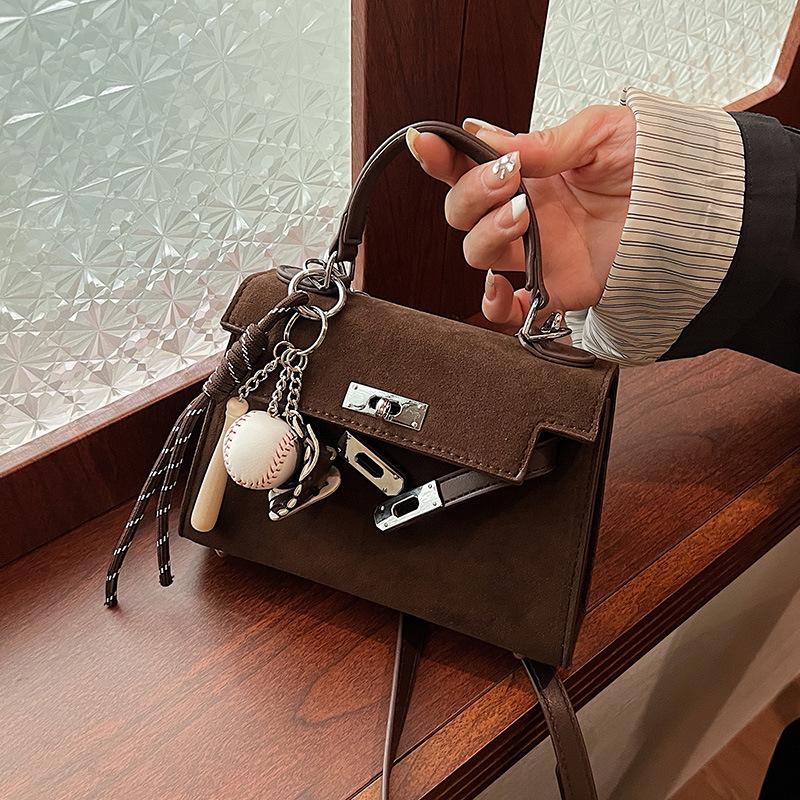 

Сумка Жіноча Сумка Сумка через плече Нішева Замшева Вінтажна Міні Сумка на плече Ручна поклажа