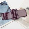 Vintage Style Elastic Waistband Adjustable Size Women Belt, Wide Faux Leather Square Buckle Belt with Buckle, Stretchy Dress Fashion Accessory