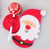 5Packs Christmas Candy Gift Wrap Christmas Lollipop Paper Card Holder Santa Penguin Candy Gift Wrap New Year Party Supplies