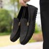 Fashion Men's Sneakers Men Loafers Comfort Flat Casual Shoes Breathable Slip-On Soft Leather Driving Flat Boat Footwear Tenis Hombres 46