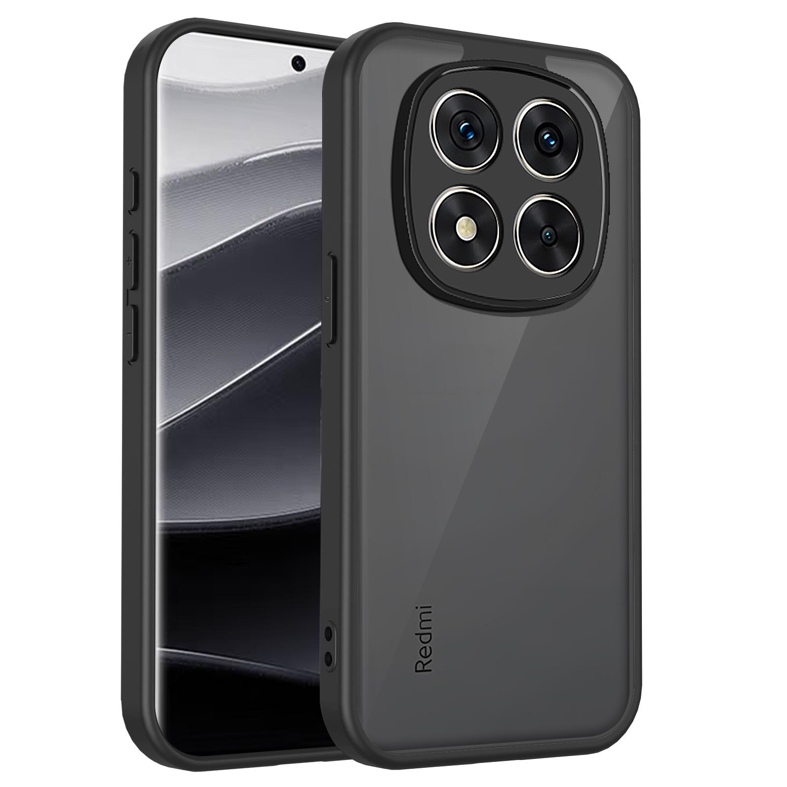 

Чохол для Xiaomi Redmi Note 14 Pro 4G 5G Armor Простий Матовий Прозорий Ударостійкий Coque для Redmi A3 Note 14 Pro Plus 14C A3X Обкладинка Redmi Note 14 Pro 5G (Global) чорний