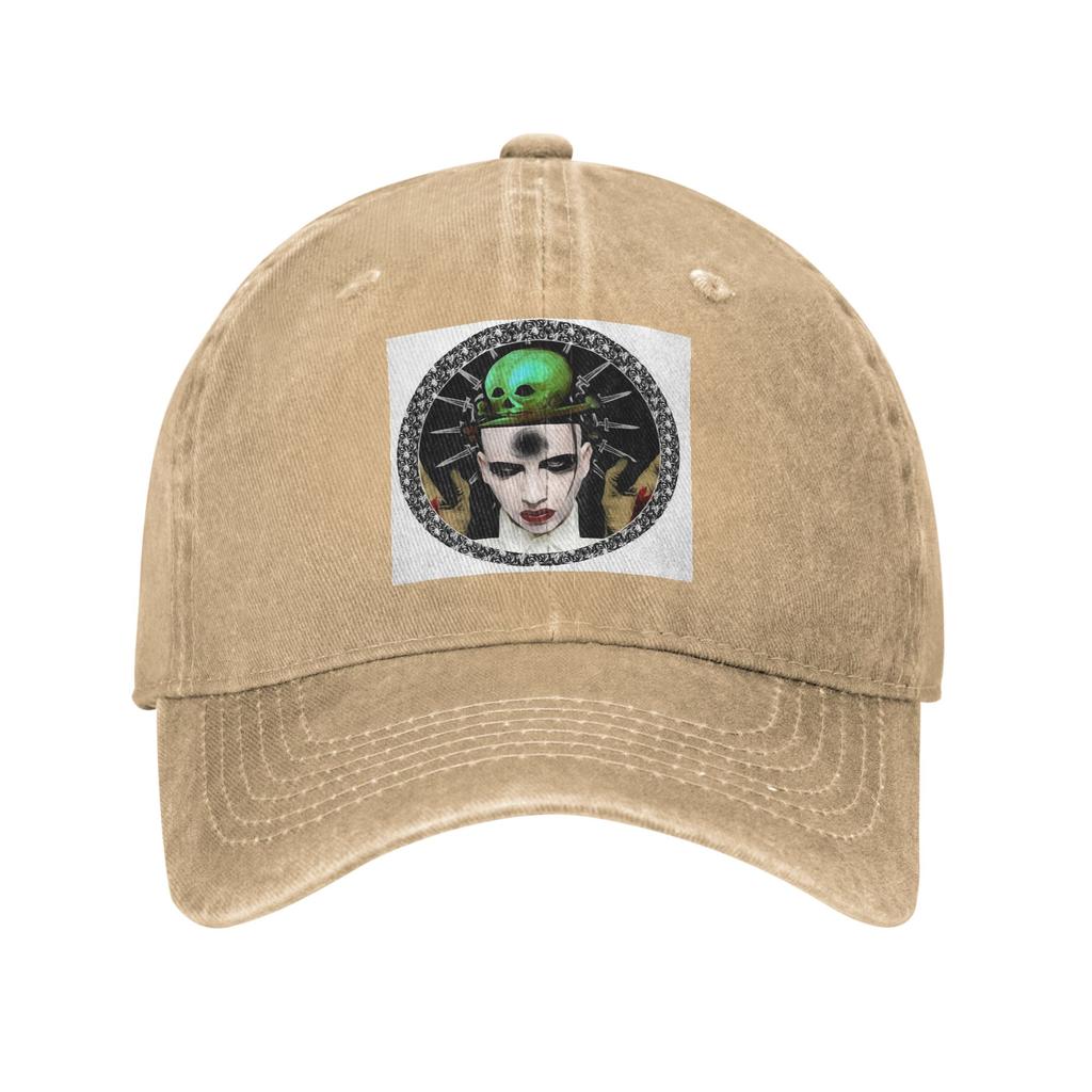 Marilyn Unisexson Washed Denim Cap Casual Baseball Caps Adjustable Hat Summer Unisex Baseball Hats