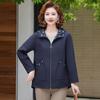 Hodo Women's Plus Size Hooded Autumn Windbreaker