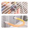 Bird Perch Parrot Toy Playful Rope Climbing PP Metal Easy Fixing Sensory Suitable for Small Parrots