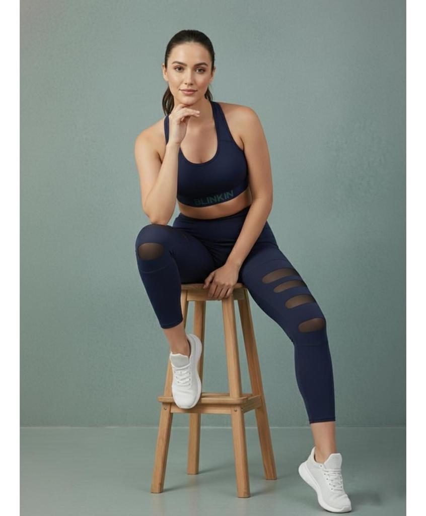 Women's Sports Tights & Leggings with Mesh Insert : Ideal Gym Wear for Woman Active Wear, Yoga & Fitness
