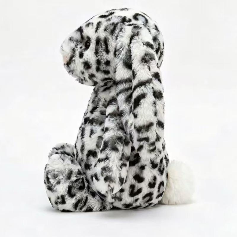 Peluche Creativo Leopardo delle Nevi Coniglietto Giocattolo Morbido Bambola di Peluche Rilassante