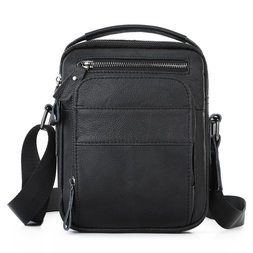 Genuine Leather Shoulder Bags For Men Messenger Bag Vintage Tote Crossbody Bags Handbag