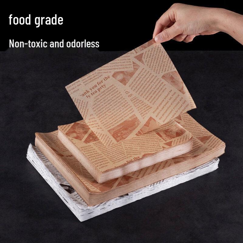 ZISIZ English Oil-Proof BBQ Paper Mat