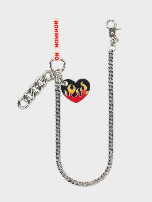 NONENON FLAME LOVE KEYRING(RED)_L