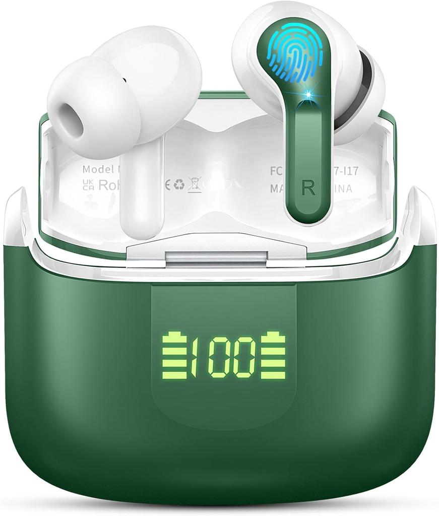 2024 Latest Bluetooth Wireless ENC Noise Dual Bluetooth IPX7 Touch Compatible with Japanese Instruction Manual Included Earbuds, Cancelling,